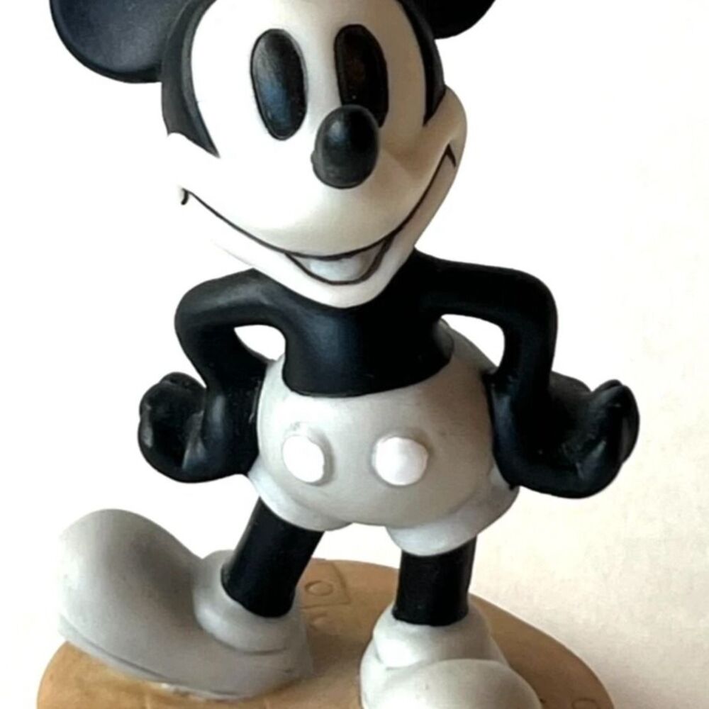 Vintage Disney Mickey Mouse Iconic Steamboat Willie pose Ceramic Figurine